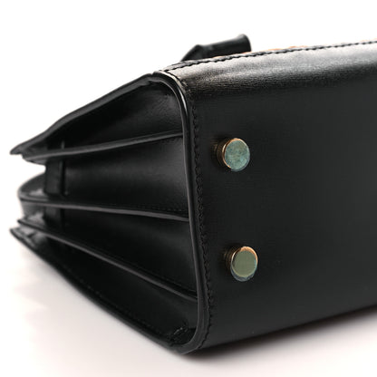 Saint Laurent Calfskin Paglia Palm Nano Sac De Jour Black Beige 7 of 8