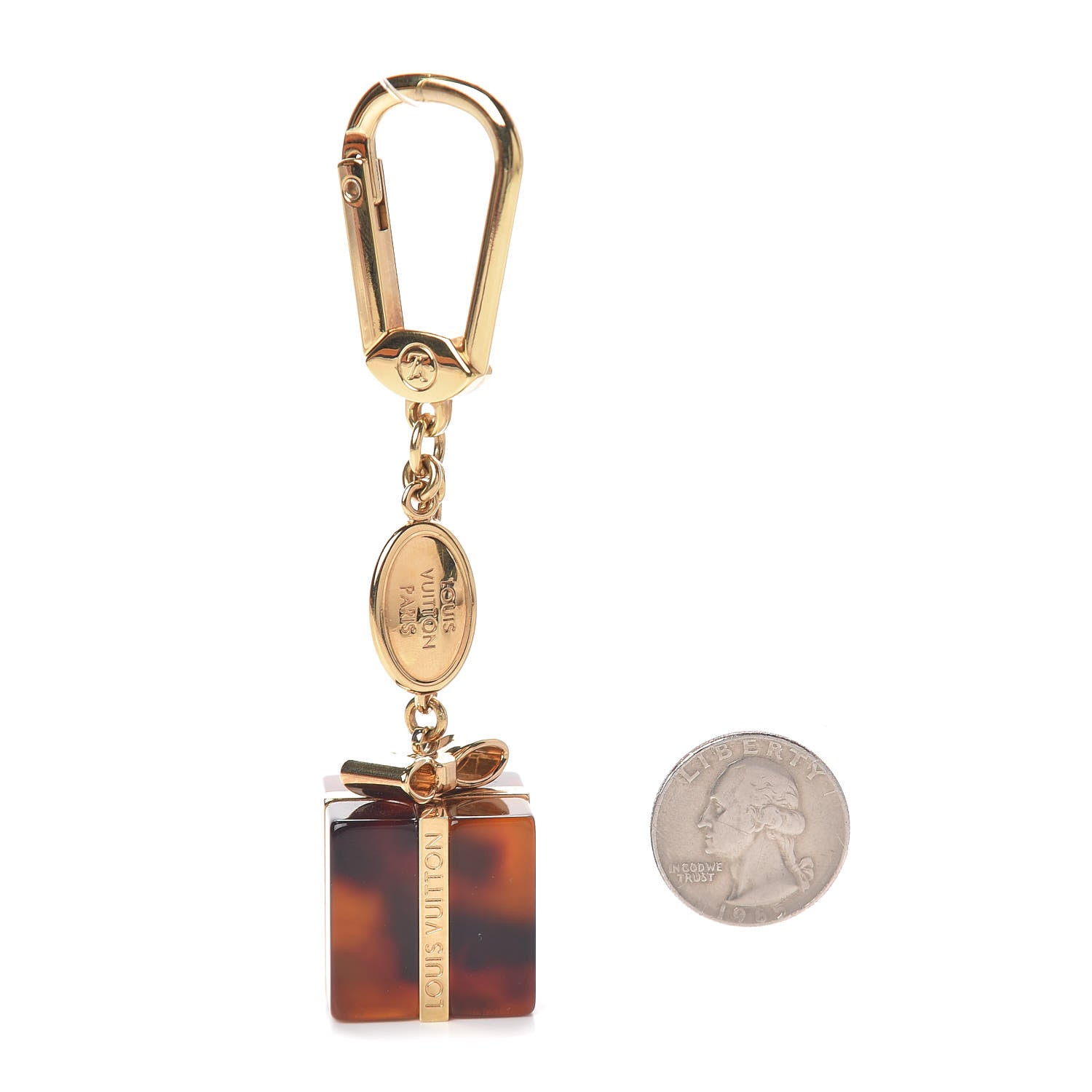 Louis Vuitton Gift Box Charm Key Ring Ecaille 2 of 2