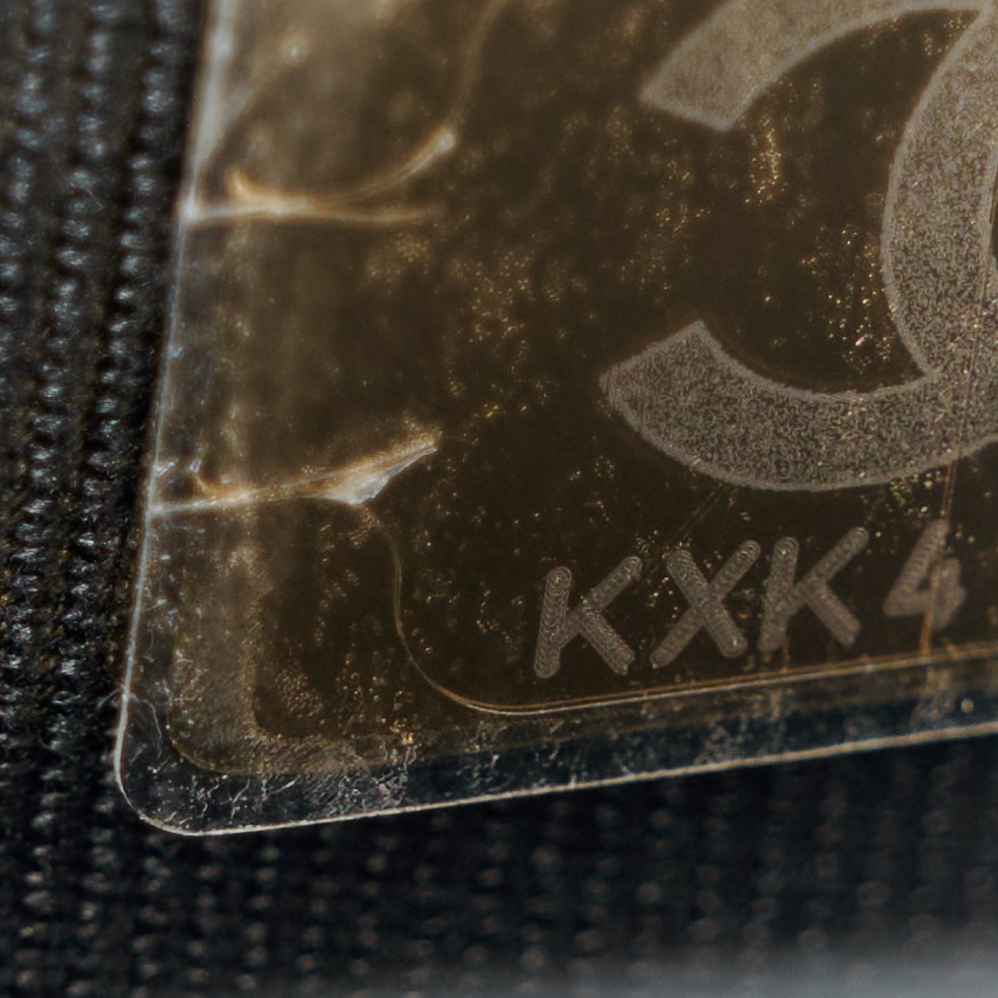 Caviar Quilted Camellia Wallet On Chain WOC Black