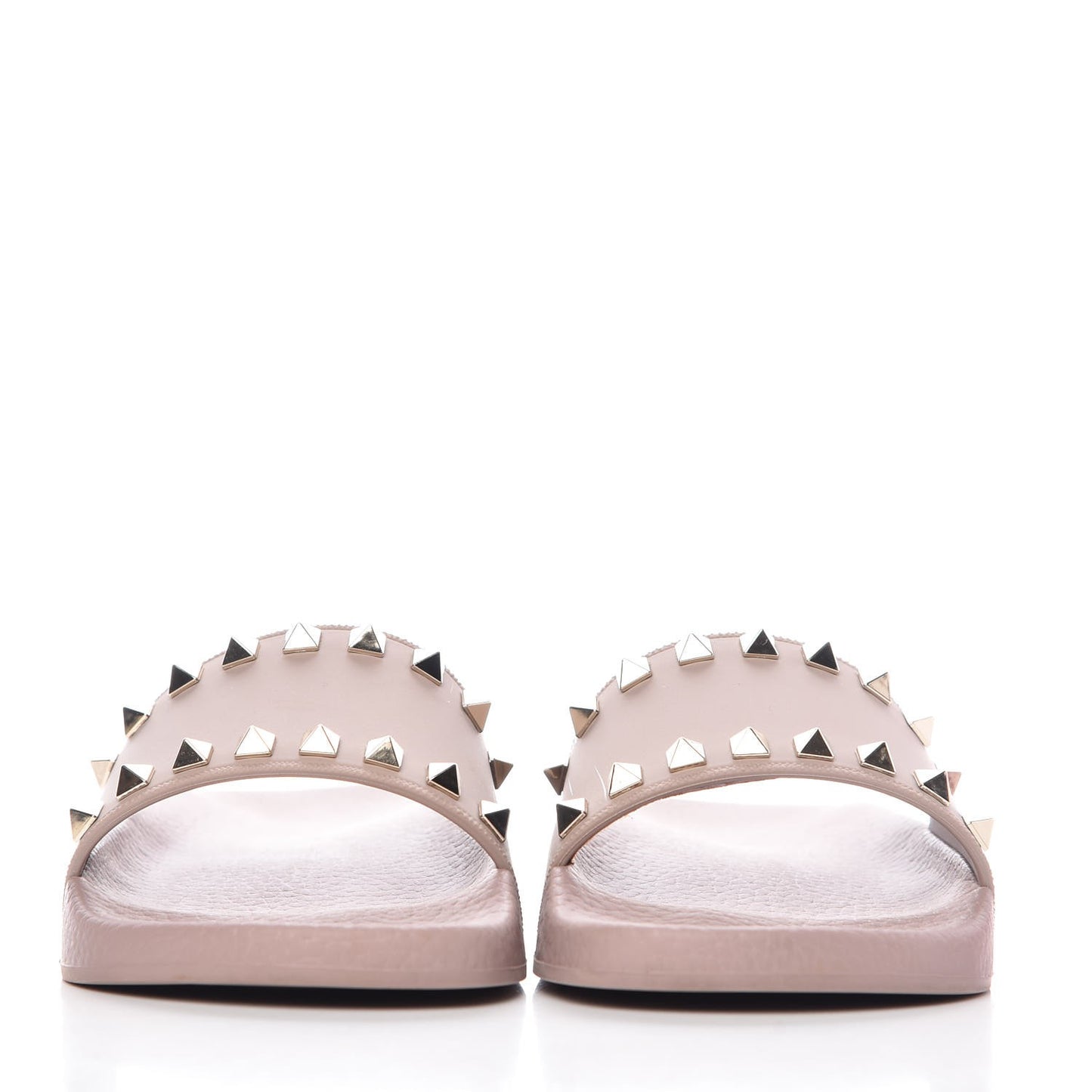 Rubber Rockstud Slide Sandals 35 Poudre