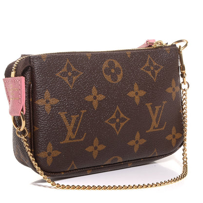 Louis Vuitton Monogram Illustre Mini Pochette Accessories Rose 3 of 7
