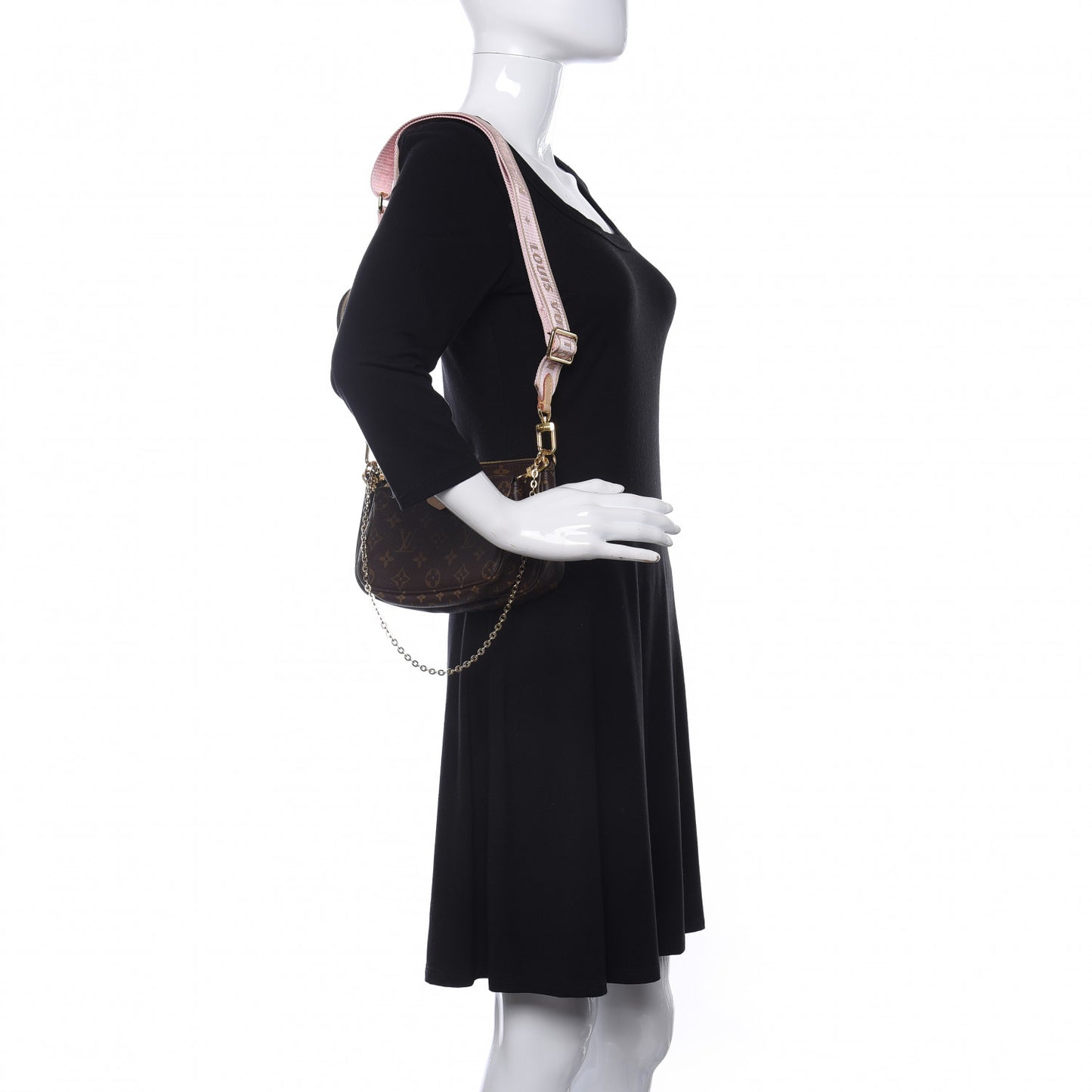 Monogram Multi Pochette Accessories Rose Clair