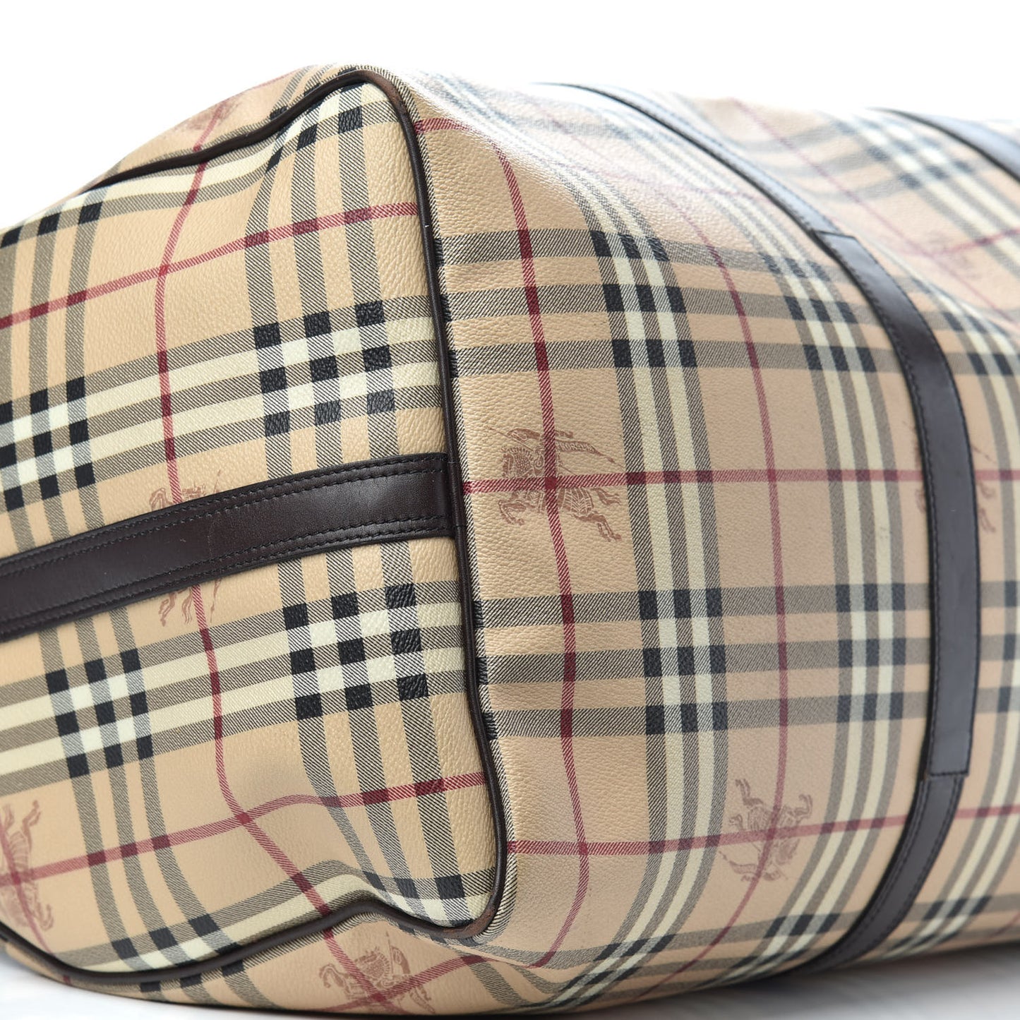 Haymarket Check Duffle Bag Dark Brown