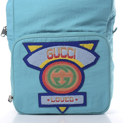 Gucci Nylon Twill 80s Logo Patch Backpack Lago 7 of 9