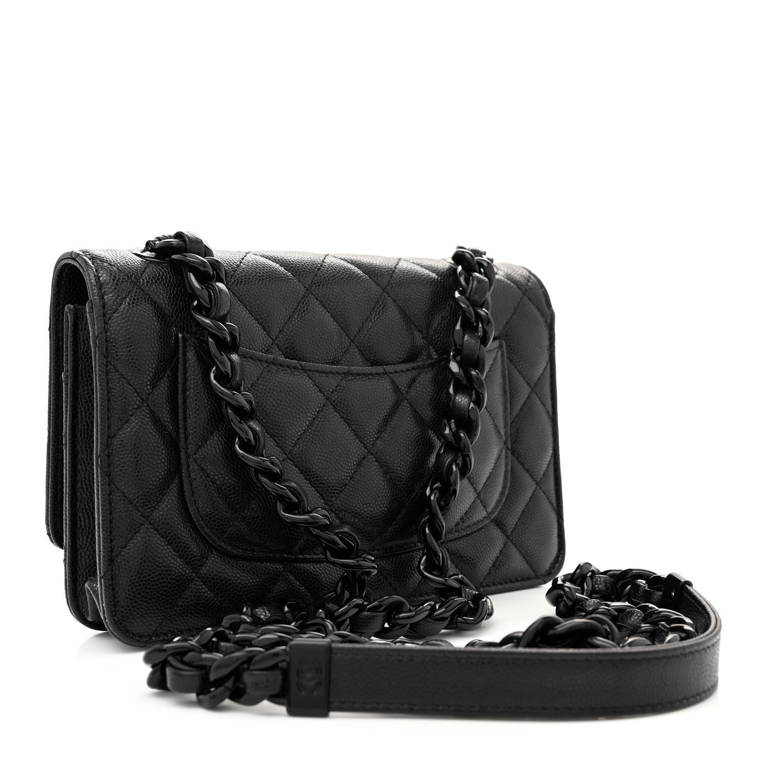 Chanel Caviar Quilted My Everything Wallet On Chain WOC Black 3 of 14