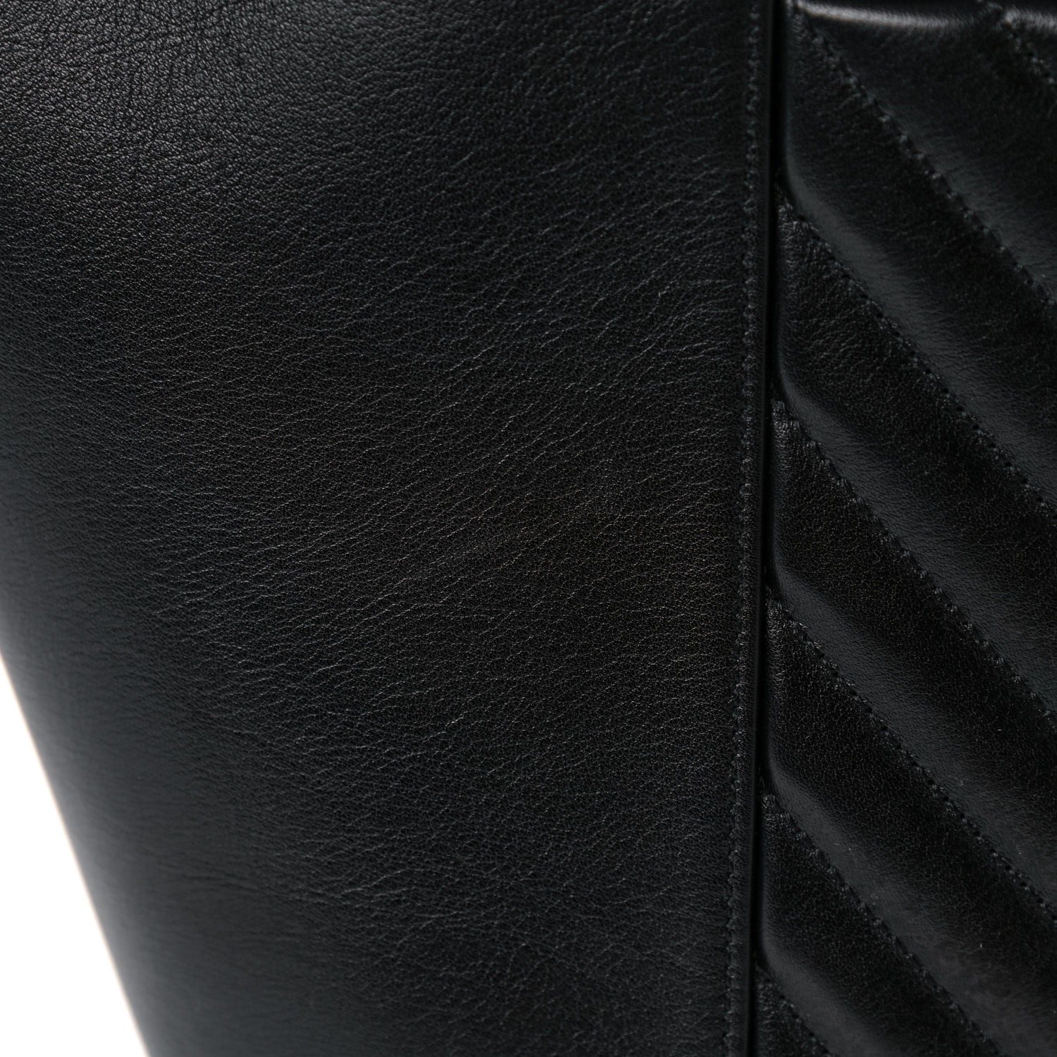 Chanel Calfskin Quilted Large Daily Shopping Bag Black 10 of 17