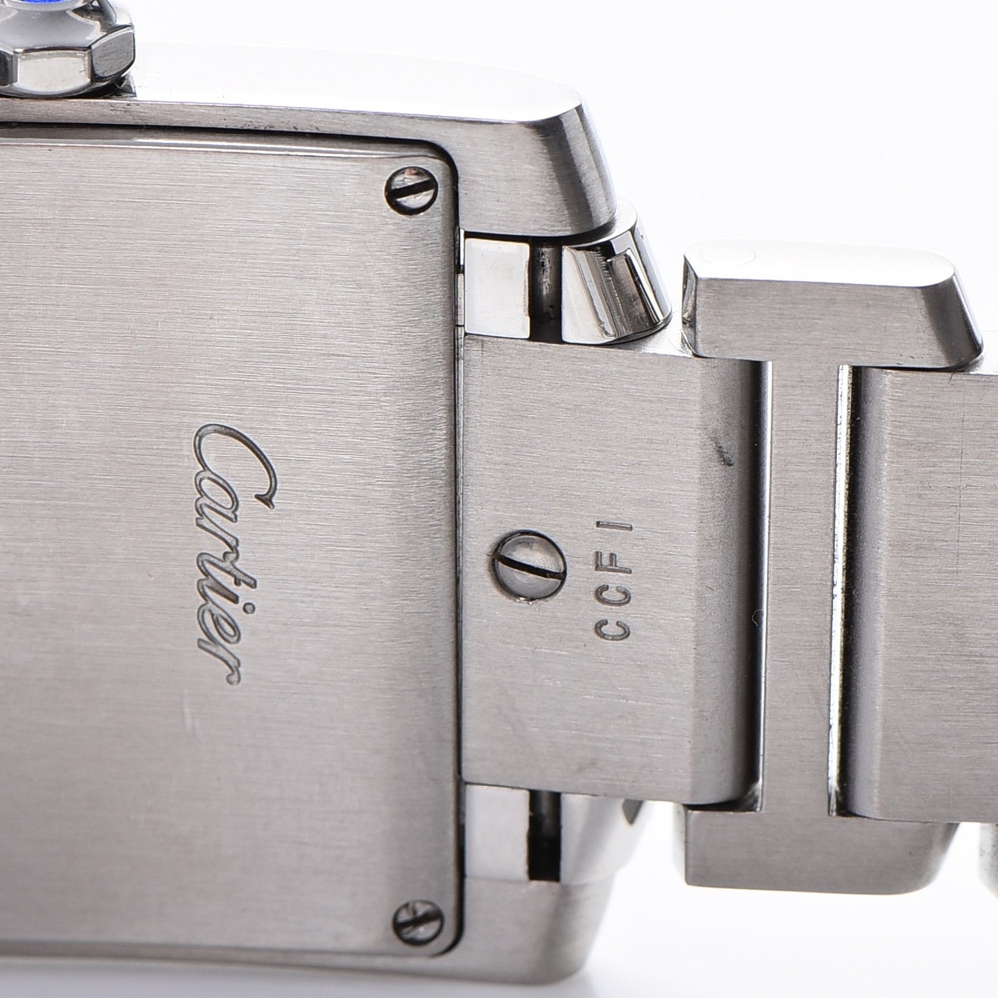 Stainless Steel 25mm Tank Francaise Quartz Watch