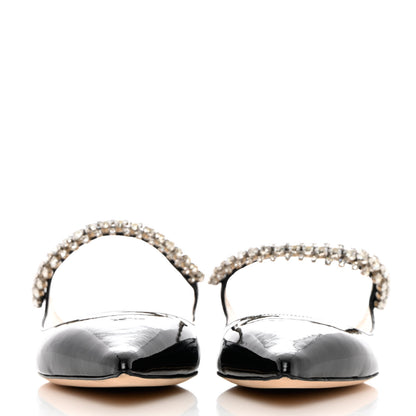 Jimmy Choo Patent Calfskin Bing 100 Mules 39.5 Black 2 of 8
