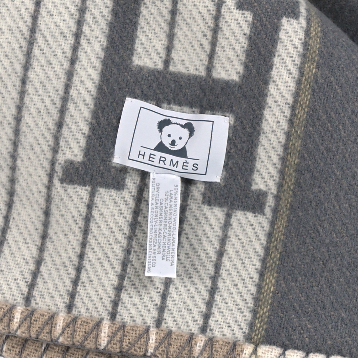 Hermes Wool Cashmere Avalon Passe-Passe Blanket 3 of 3