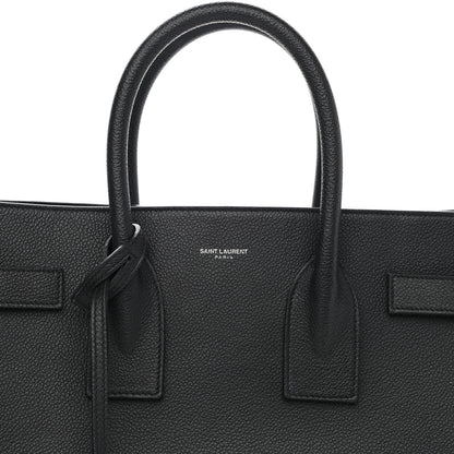Saint Laurent Grained Calfskin Small Sac De Jour Black 9 of 12