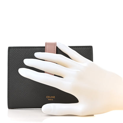 Celine Grained Calfskin Medium Multifunction Strap Wallet Grey Vintage Pink 2 of 7