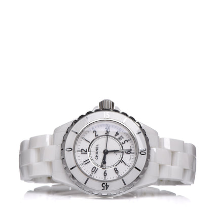 Chanel Stainless Steel Ceramic 33mm J12 Quartz Watch White 3 of 6
