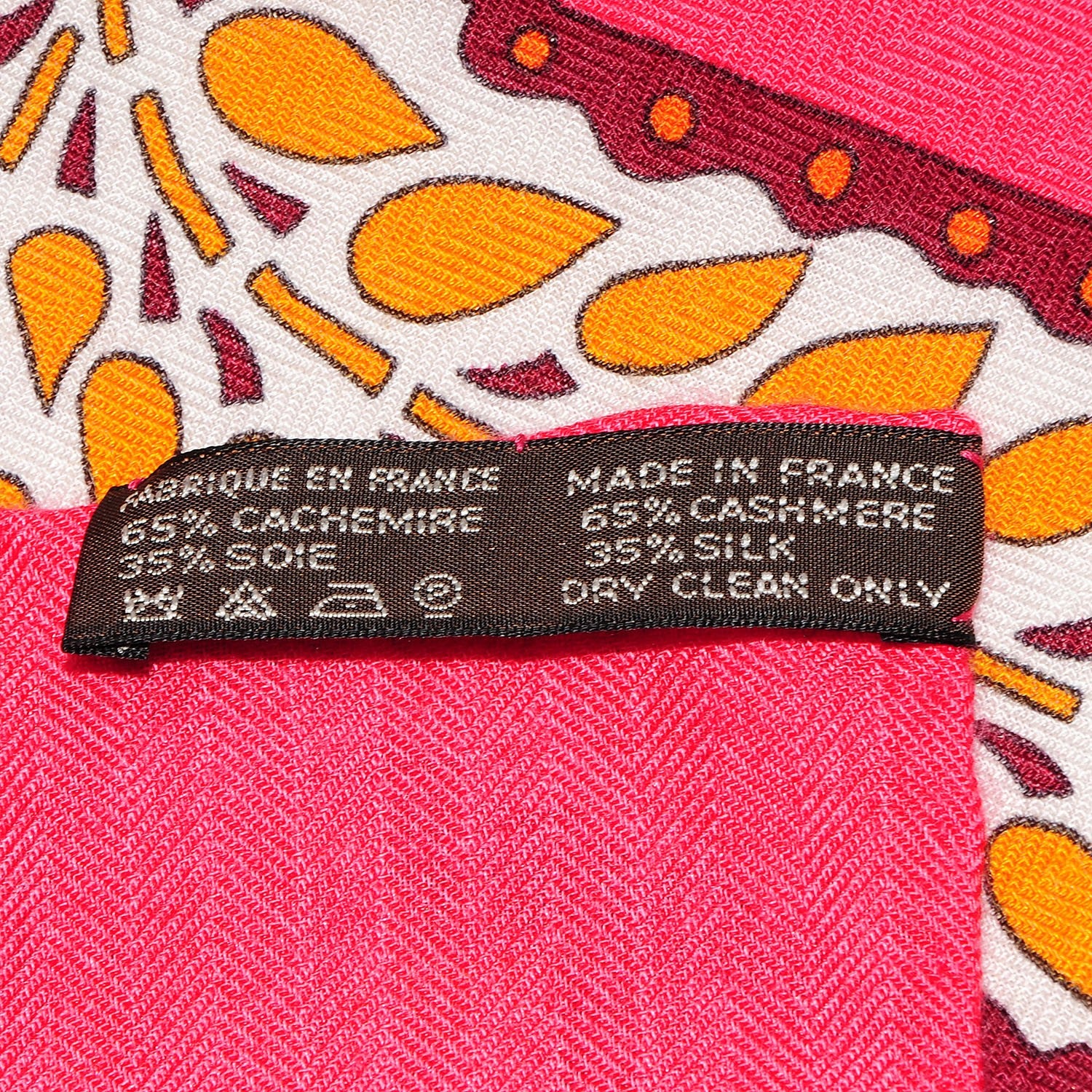 Hermes Cashmere Silk La Danse Du Cheval Marwari Shawl 140 7 of 7