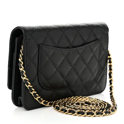 Chanel Caviar Quilted Wallet on Chain WOC Black 3 of 11