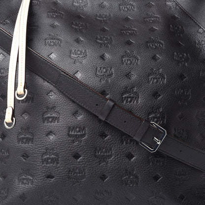 MCM Calfskin Ottomar Monogram Large Klara Hobo Black 7 of 9