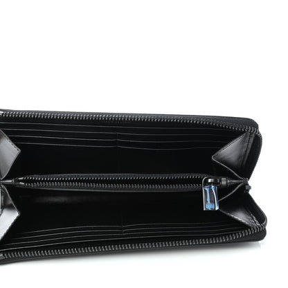 Saint Laurent Calfskin Fragment Zip Around Wallet Black 5 of 8
