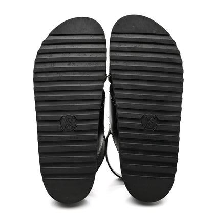 Louis Vuitton Monogram Paseo Flat Comfort Sandals 39 Black 5 of 11