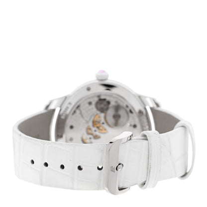Audemars Piguet 18K White Gold Alligator Diamond 39.5mm Millenary Manual Winding Watch 77247BC.ZZ.A813CR.01 3 of 7