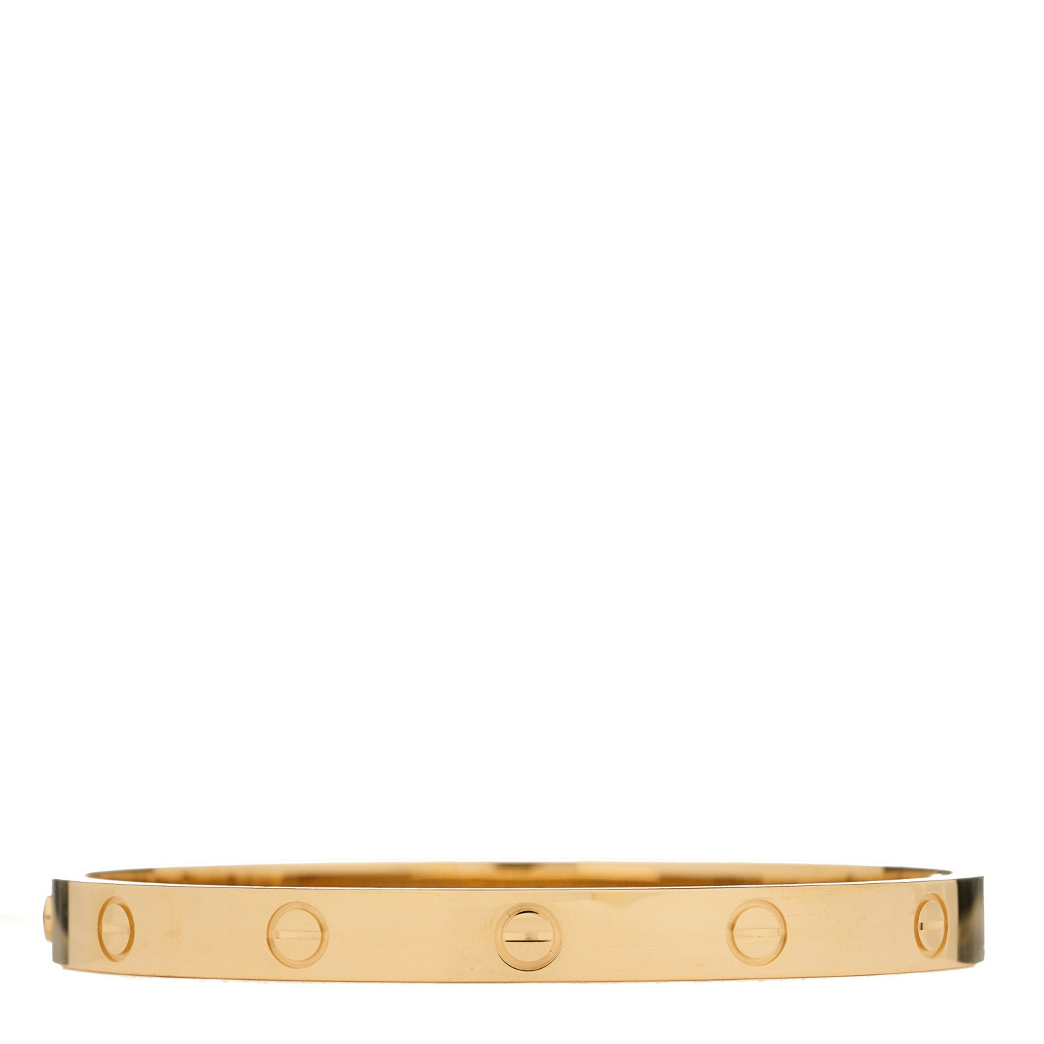 Cartier 18K Yellow Gold LOVE Single Screw Bracelet 18 2 of 7