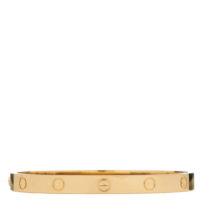 Cartier 18K Yellow Gold LOVE Single Screw Bracelet 18 2 of 7