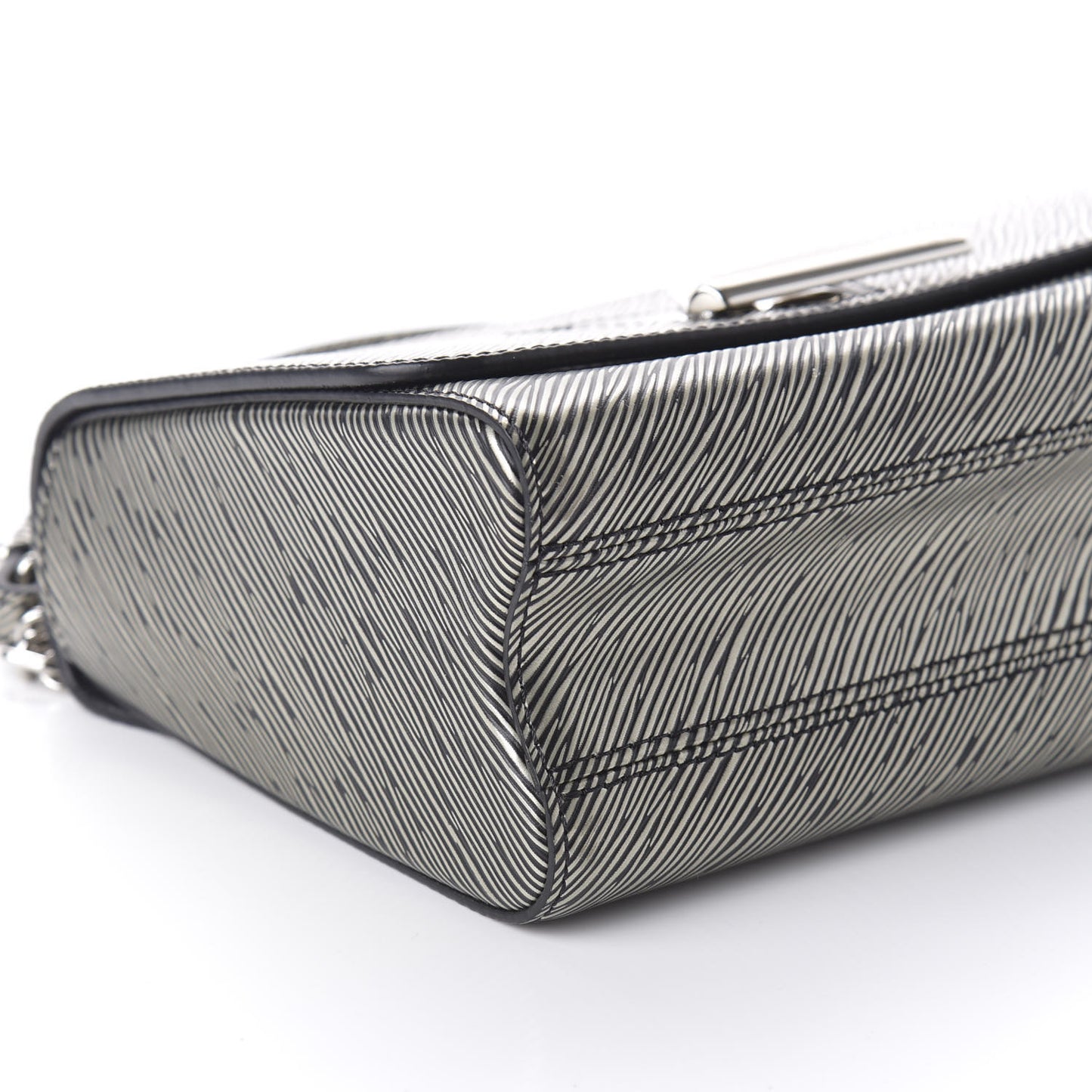 Epi Twist Shoulder Bag MM Platine