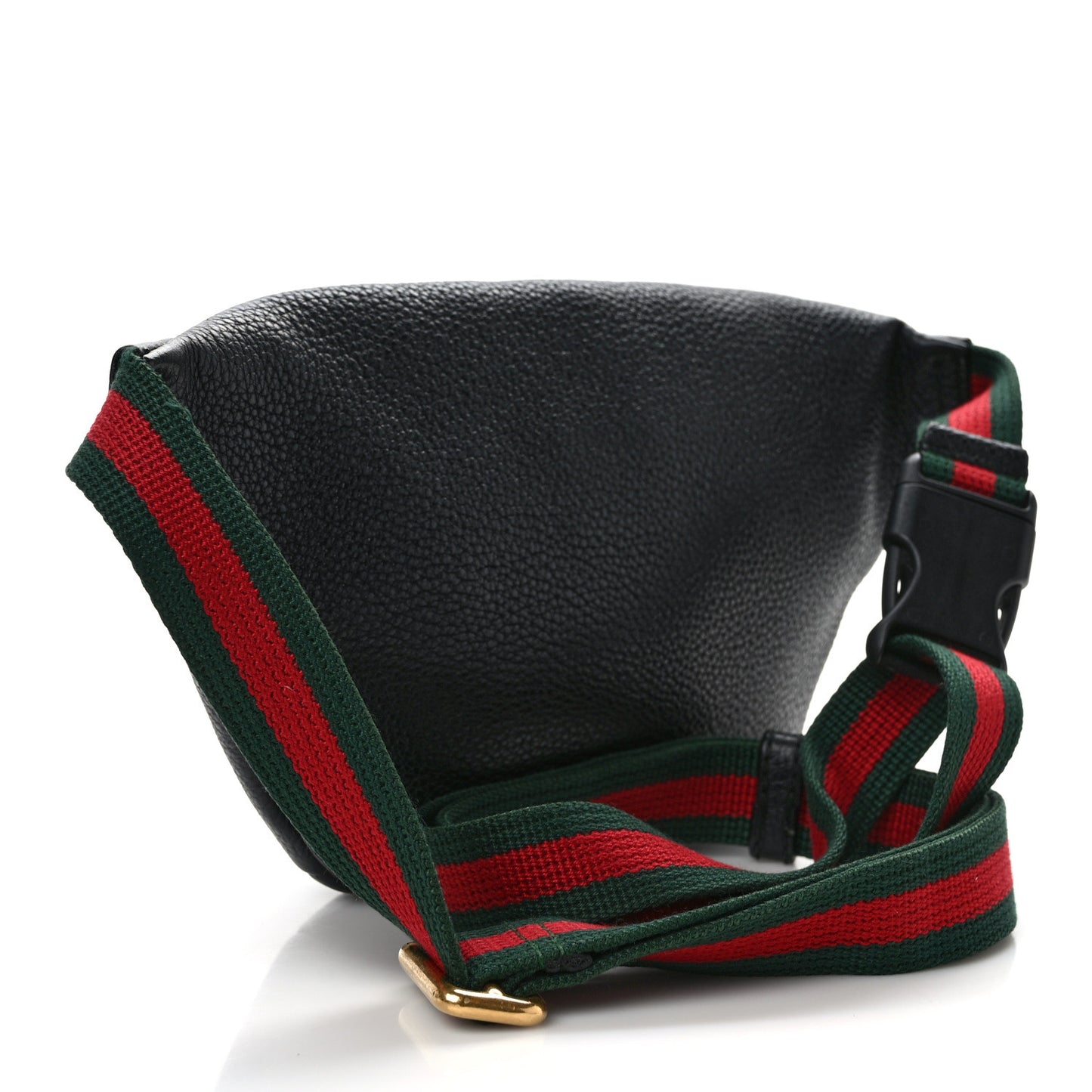 Grained Calfskin Small Logo Belt Bag Black