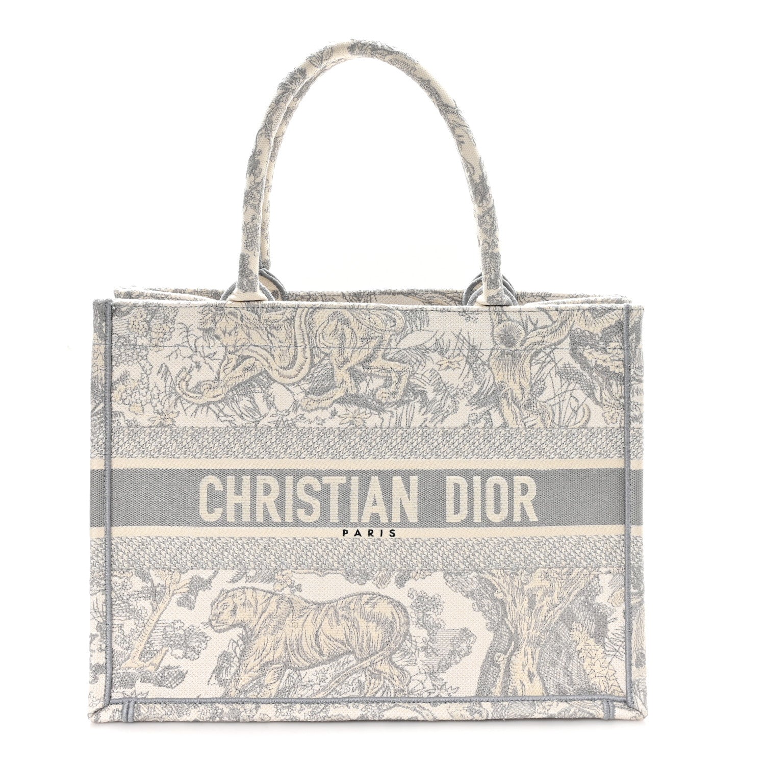 Christian Dior Canvas Embroidered Medium Dioriviera Toile De Jouy