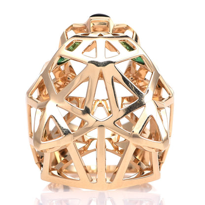 Cartier 18K Yellow Gold Tsavorite Onyx Panthere De Cartier Ring 57 8 6 of 8