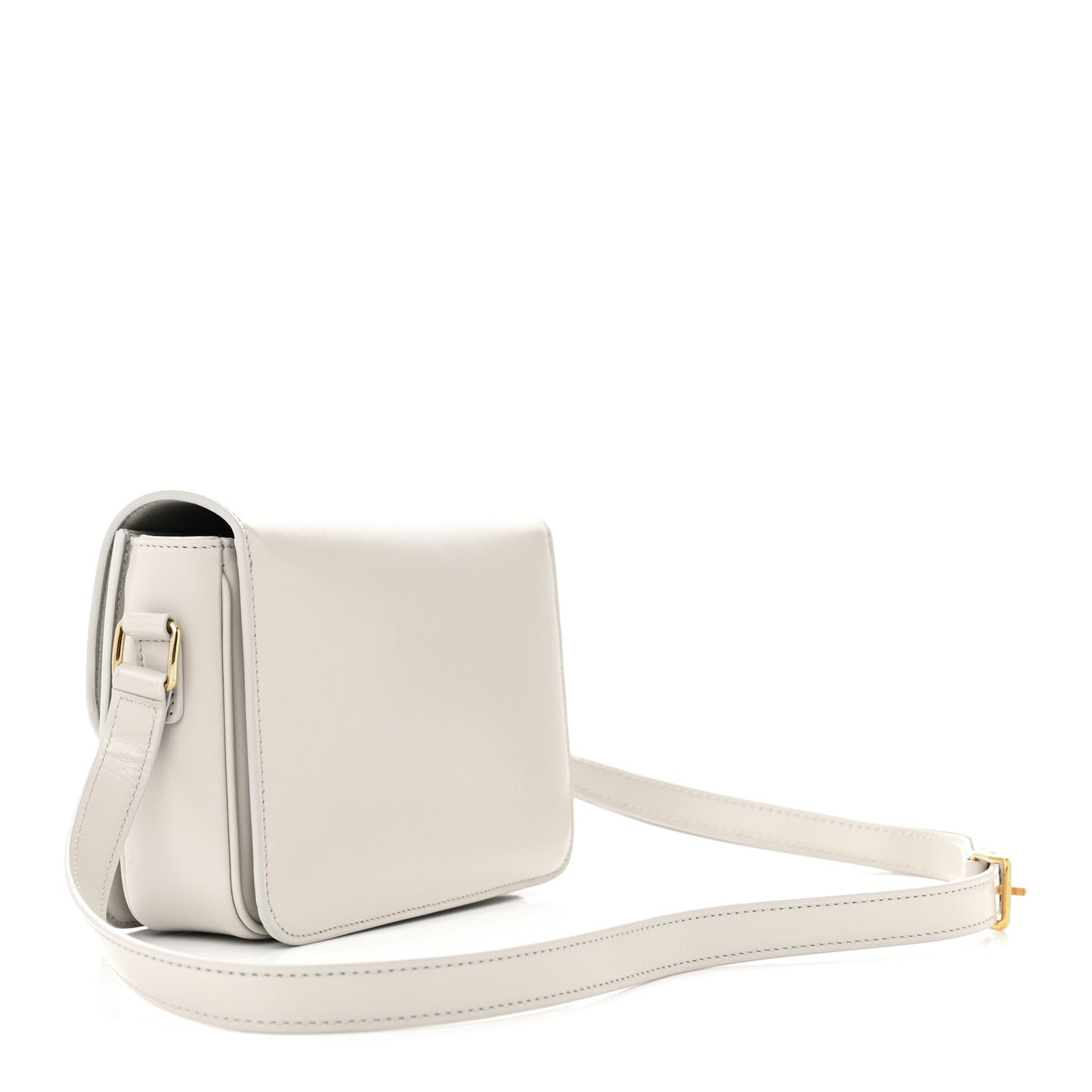 Shiny Calfskin Teen Triomphe Chalk