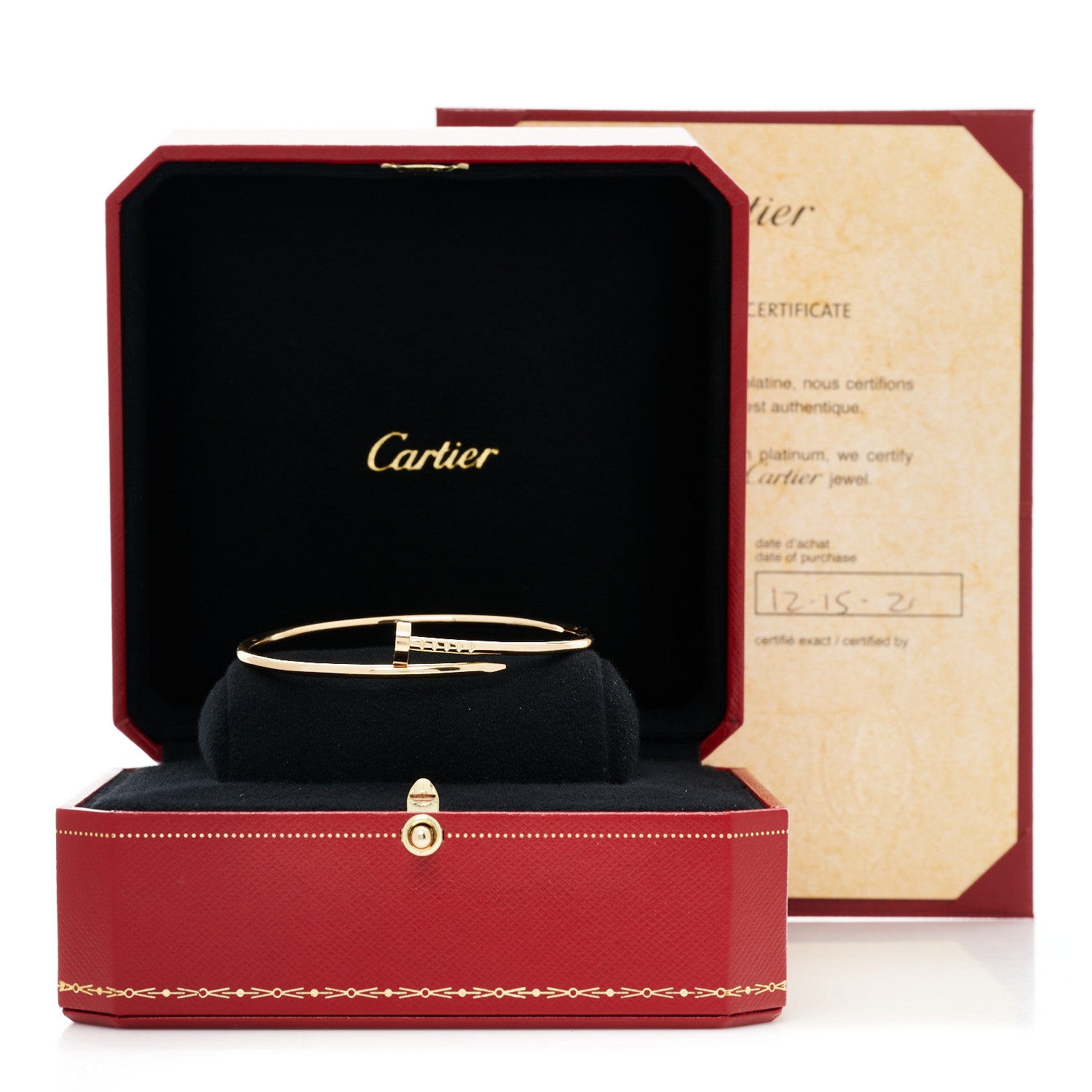 Cartier 18K Yellow Gold Small Juste Un Clou Bracelet 17 4 of 4
