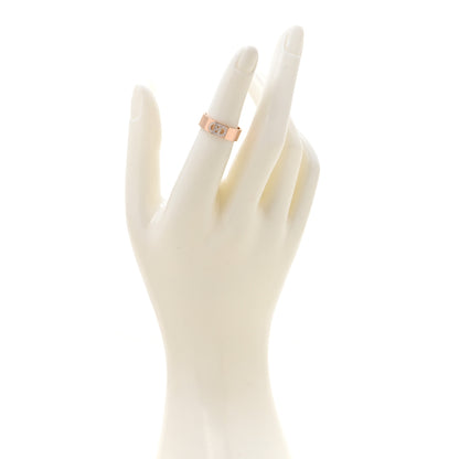 Hermes 18K Rose Gold Diamond PM H D'Ancre Ring 50 5.5 2 of 4