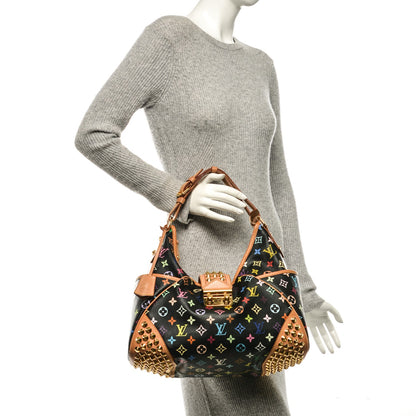 Louis Vuitton Monogram Multicolor Chrissie Black 2 of 7