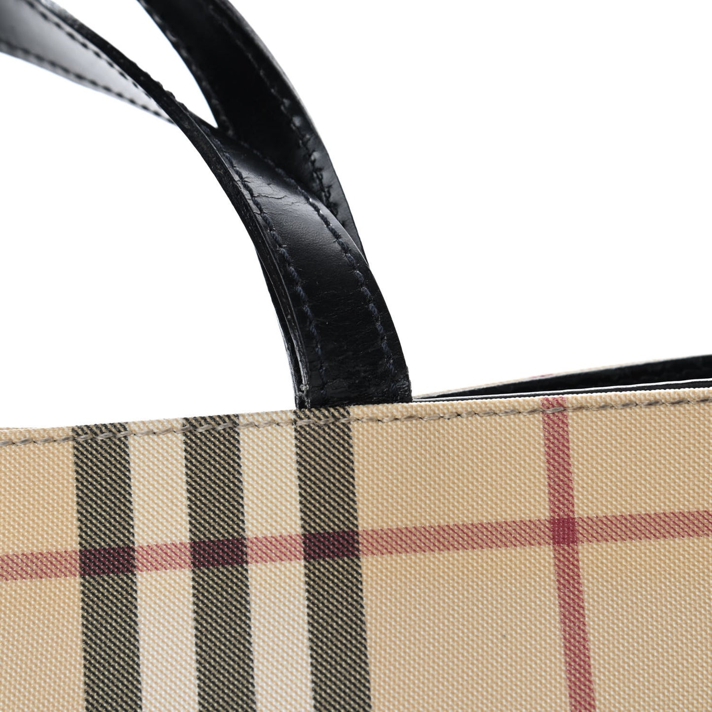 House Check Medium Tote Black