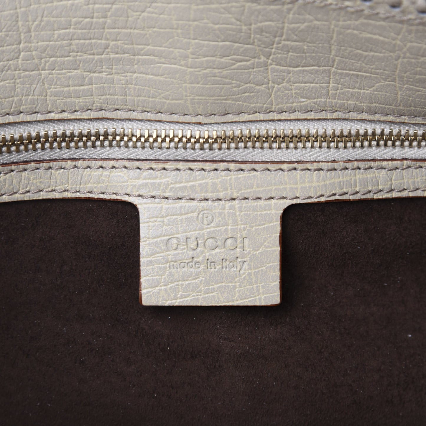 Ostrich Large Horsebit Chain Ivory