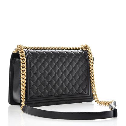 Chanel Caviar Quilted New Medium Boy Flap Black 3 of 9