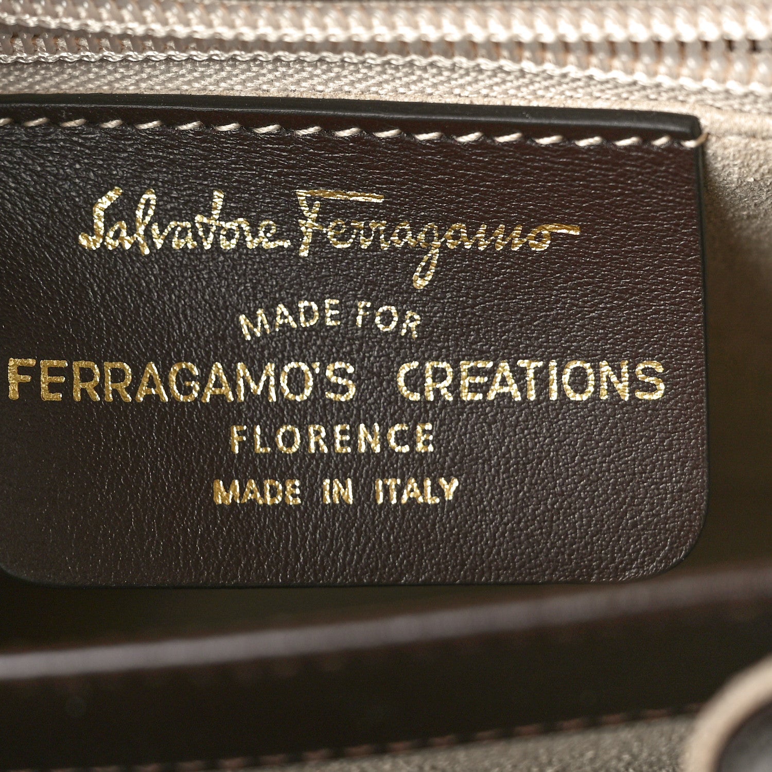 Salvatore Ferragamo Brushed Off Calfskin Small Iconic Top Handle Bag Cocoa 6 of 10