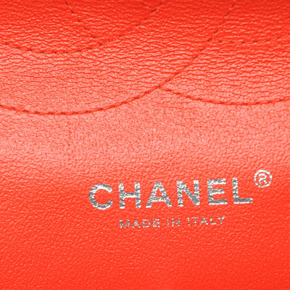 Chanel Patent Calfskin Striped Jumbo Double Flap Red 6 of 7