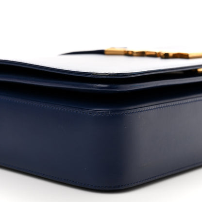 Saint Laurent Smooth Calfskin Medium Classic Monogram Universite Bag Deep Marine 9 of 16