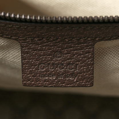 Gucci GG Supreme Monogram Textured Dollar Calfskin Web Large Savoy Duffle Bag Beige Ebony New Acero 5 of 9