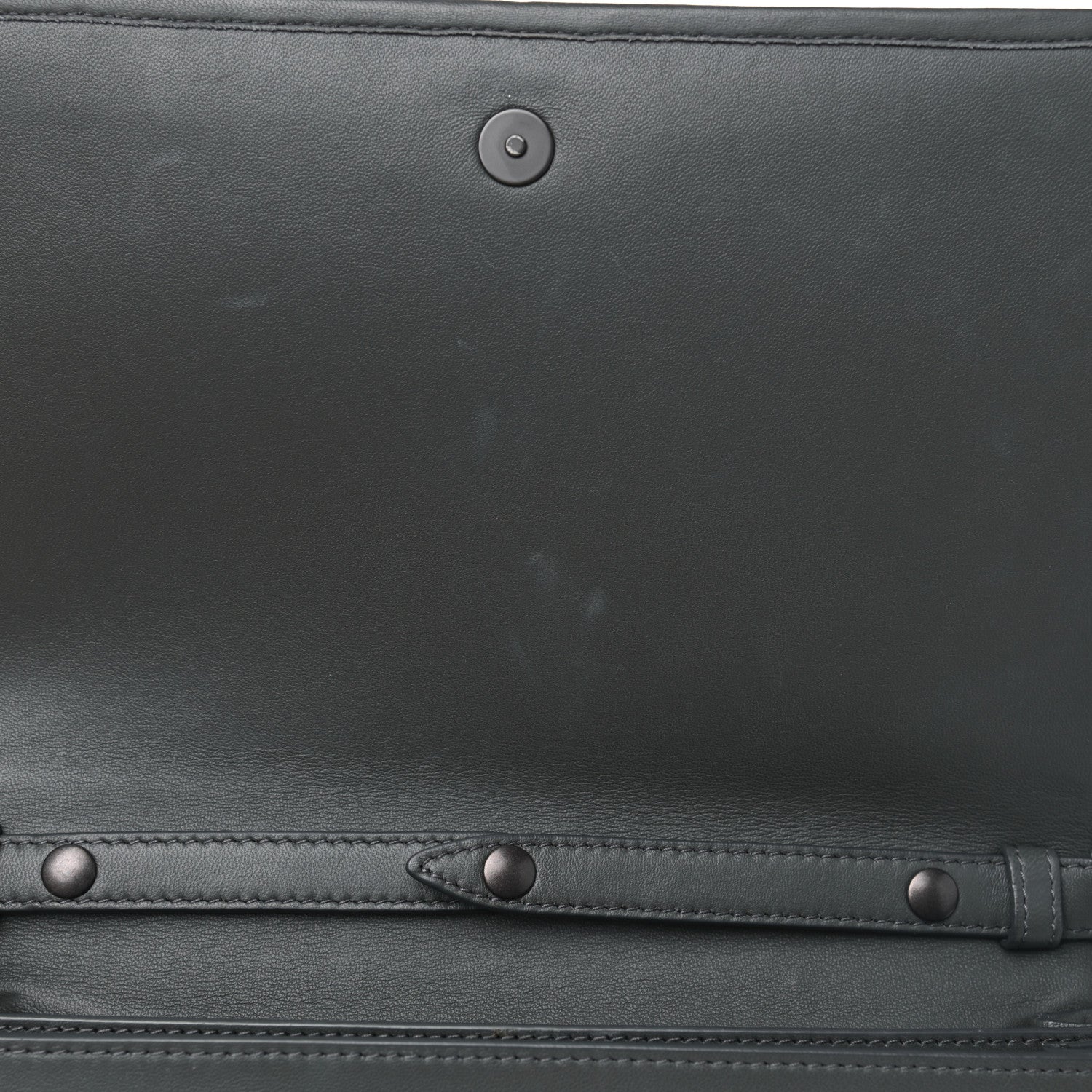 Bottega Veneta Nappa Intrecciato Flap Crossbody Grey 5 of 8