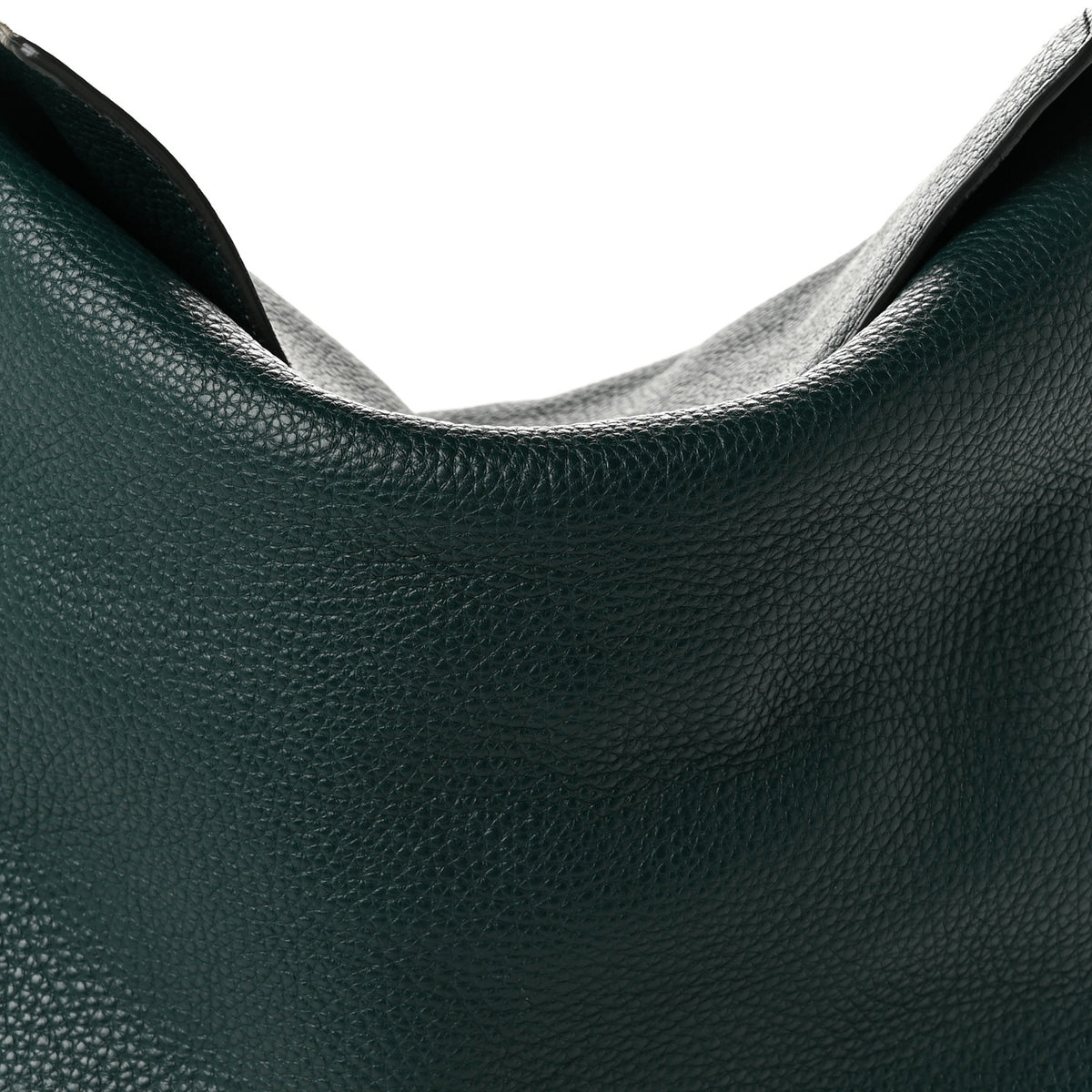 Grainy Calfskin Medium Cale Hobo Green
