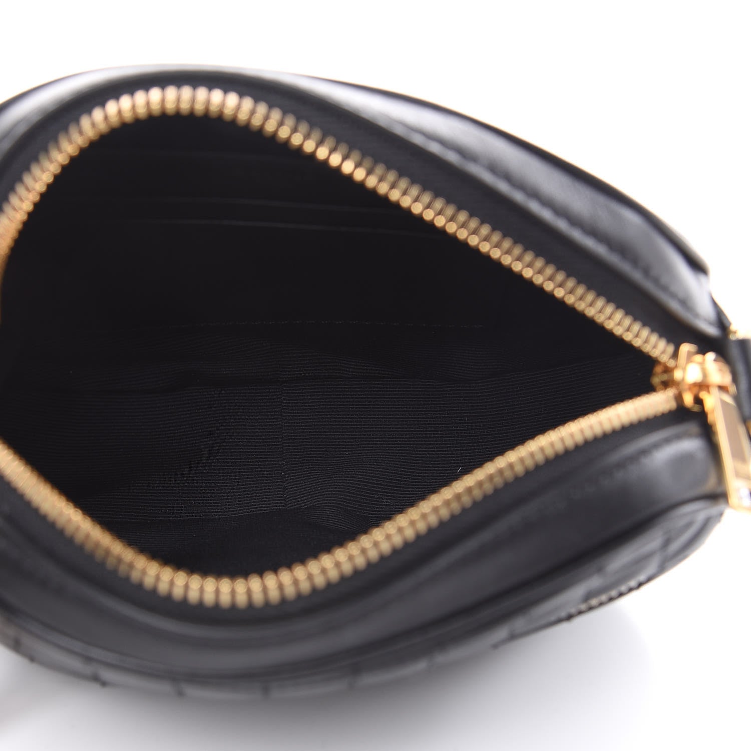 Celine Calfskin Quilted Small C Charm Bag Black 5 of 11