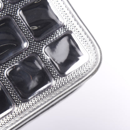 Chanel Vinyl Large Ice Cube Flap Silver 12 of 13