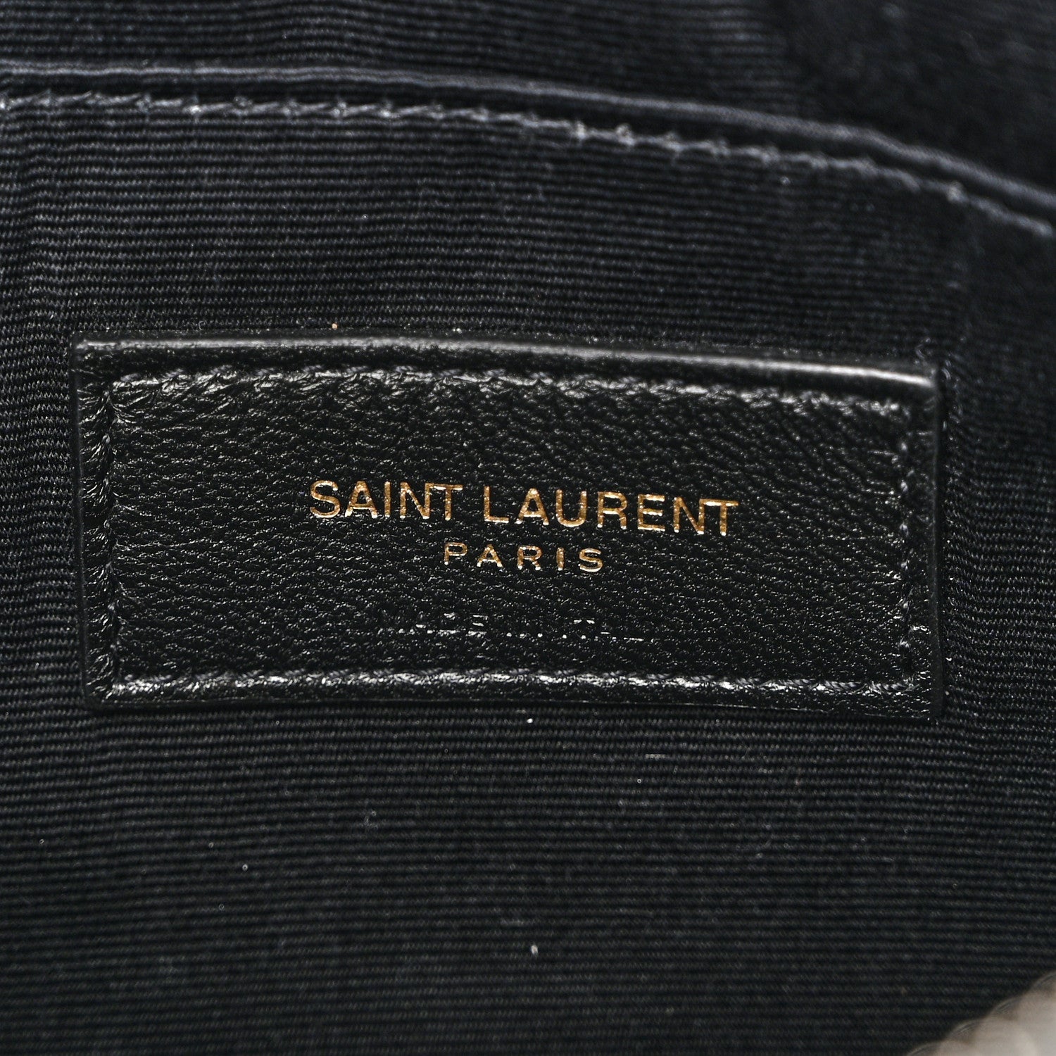 Saint Laurent Calfskin Matelasse Chevron Monogram A5 Wristlet Black 6 of 7