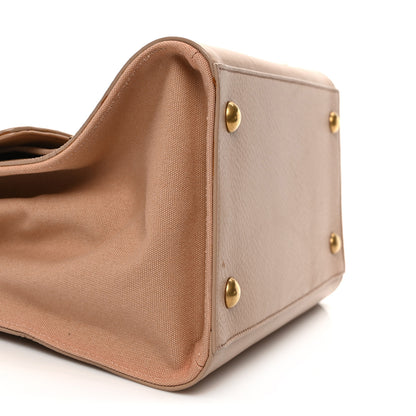 Saint Laurent Calfskin Canvas Small Muse Two Beige 8 of 9