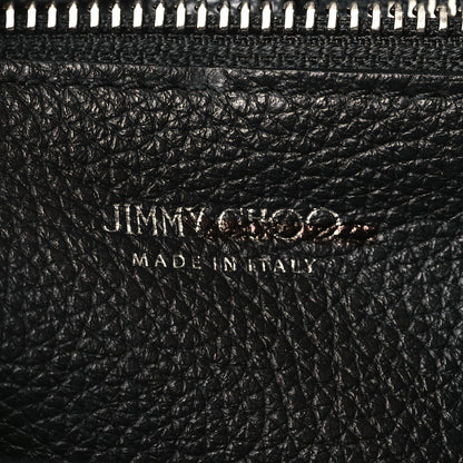 Jimmy Choo Soft Grainy Calfskin Star Studded Mini Pegasi Tote Black 6 of 9