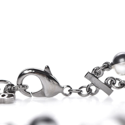 Chanel Pearl CC Long Necklace Grey 4 of 5