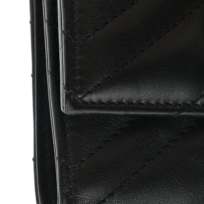 Gucci Calfskin Matelasse GG Marmont Wallet Black 10 of 11