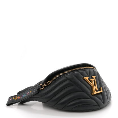 Louis Vuitton Calfskin Quilted New Wave Bumbag Black 4 of 10