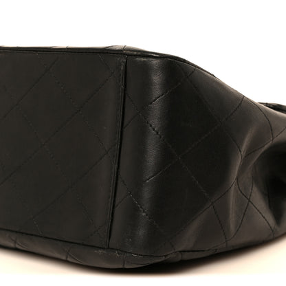 Chanel Lambskin Quilted XL Jumbo Single Flap Black 12 of 12